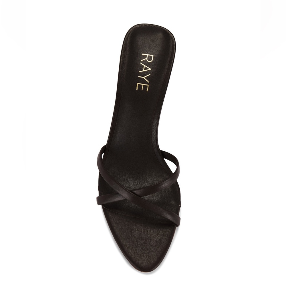 RAYE Black Strappy Heels Elegant Evening Wear